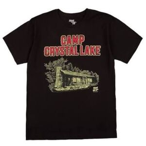 Friday The 13th Camp Crystal Lake Black Graphic T-Shirt